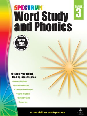 Discover - Spectrum Word Study and Phonics, Grade 3 - Digital